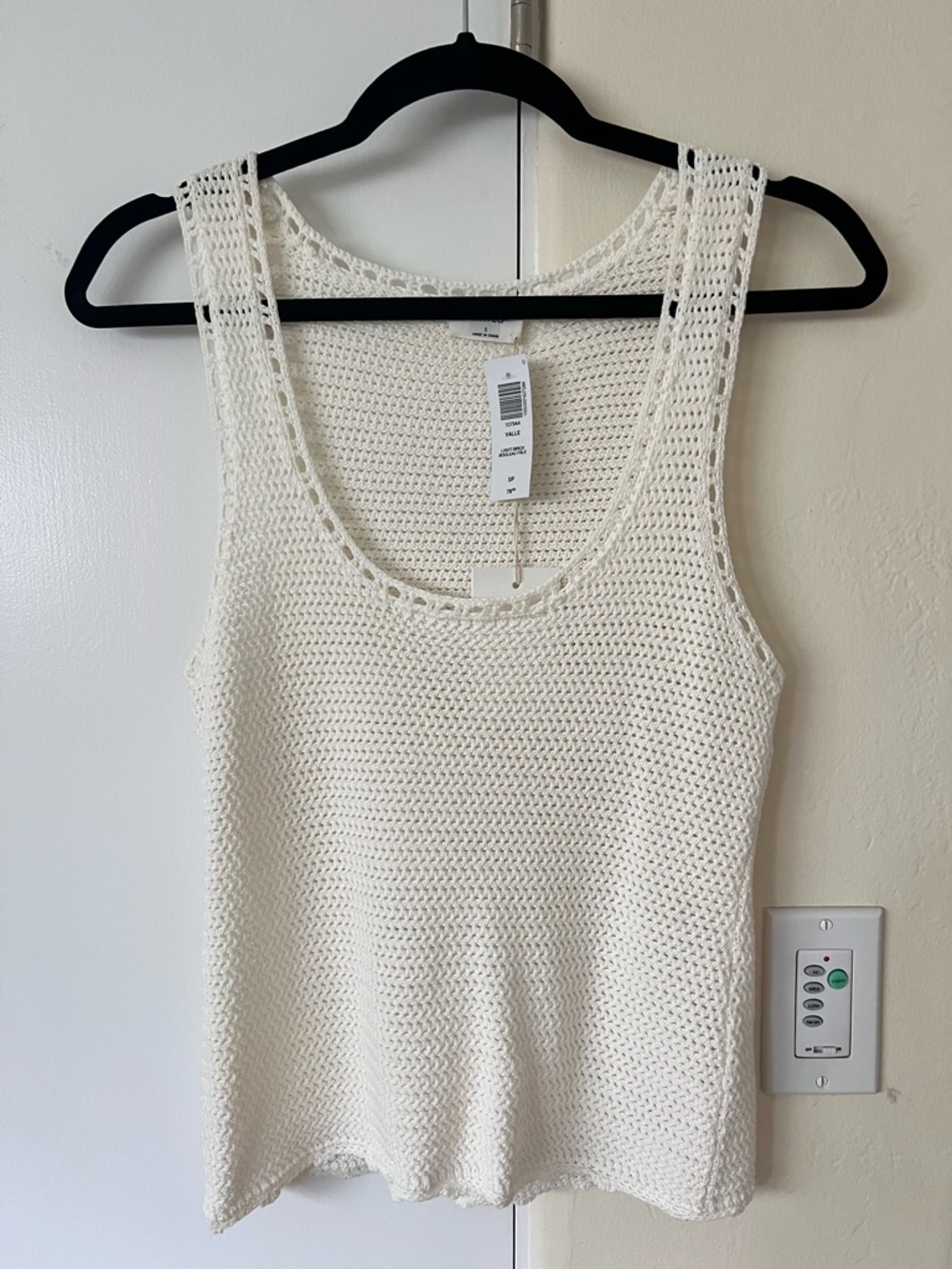 Wilfred Cream Crochet Tank Top